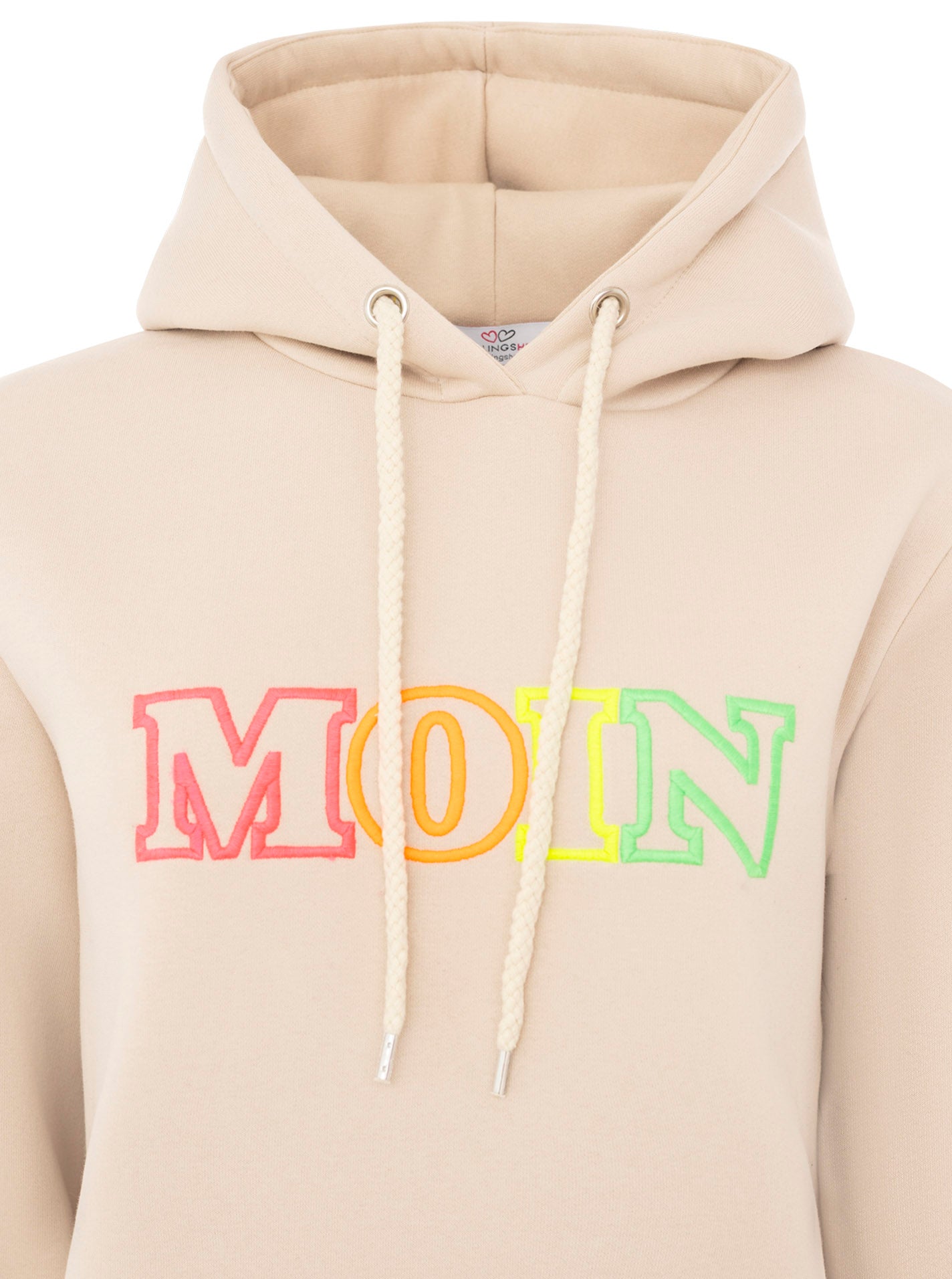 Zwillingsherz - Hoodie "Moin Bunt" - Beige