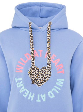 Zwillingsherz - Hoodie "Leo Wild Heart" - Blau