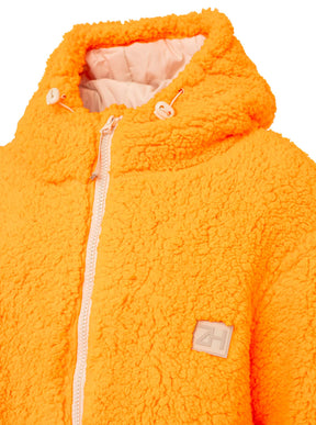 Zwillingsherz Windjacke Teddy Inside Out - Neonorange