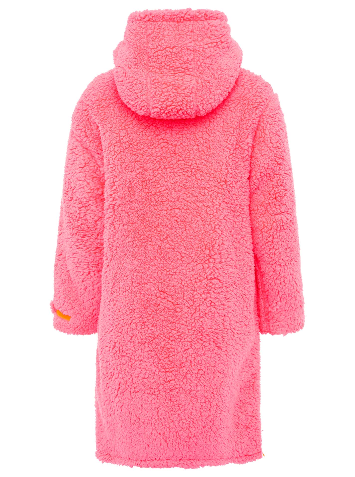Zwillingsherz Oversize Windjacke Teddy Inside Out - Neonpink