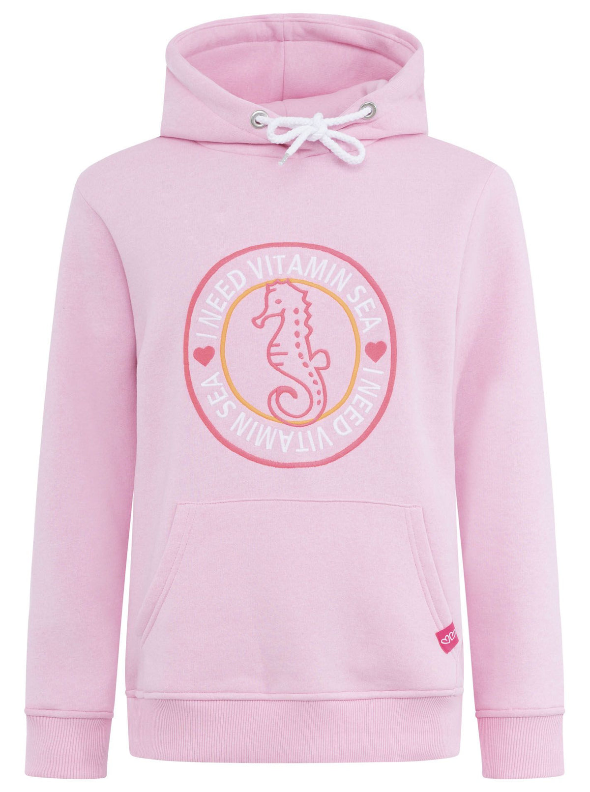Zwillingsherz - Hoodie Seepferdchen - Pink