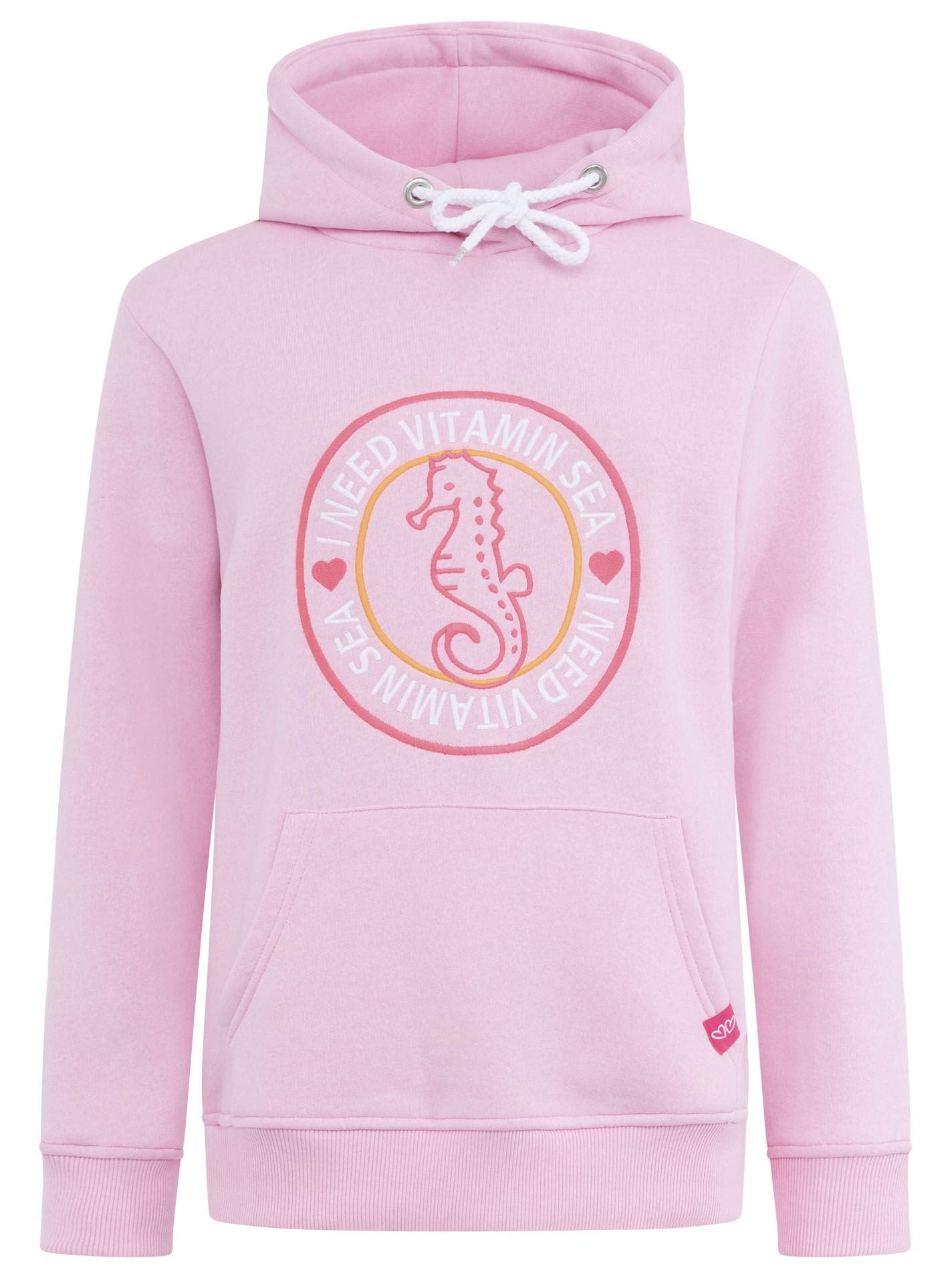 Zwillingsherz - Hoodie Seepferdchen - Pink