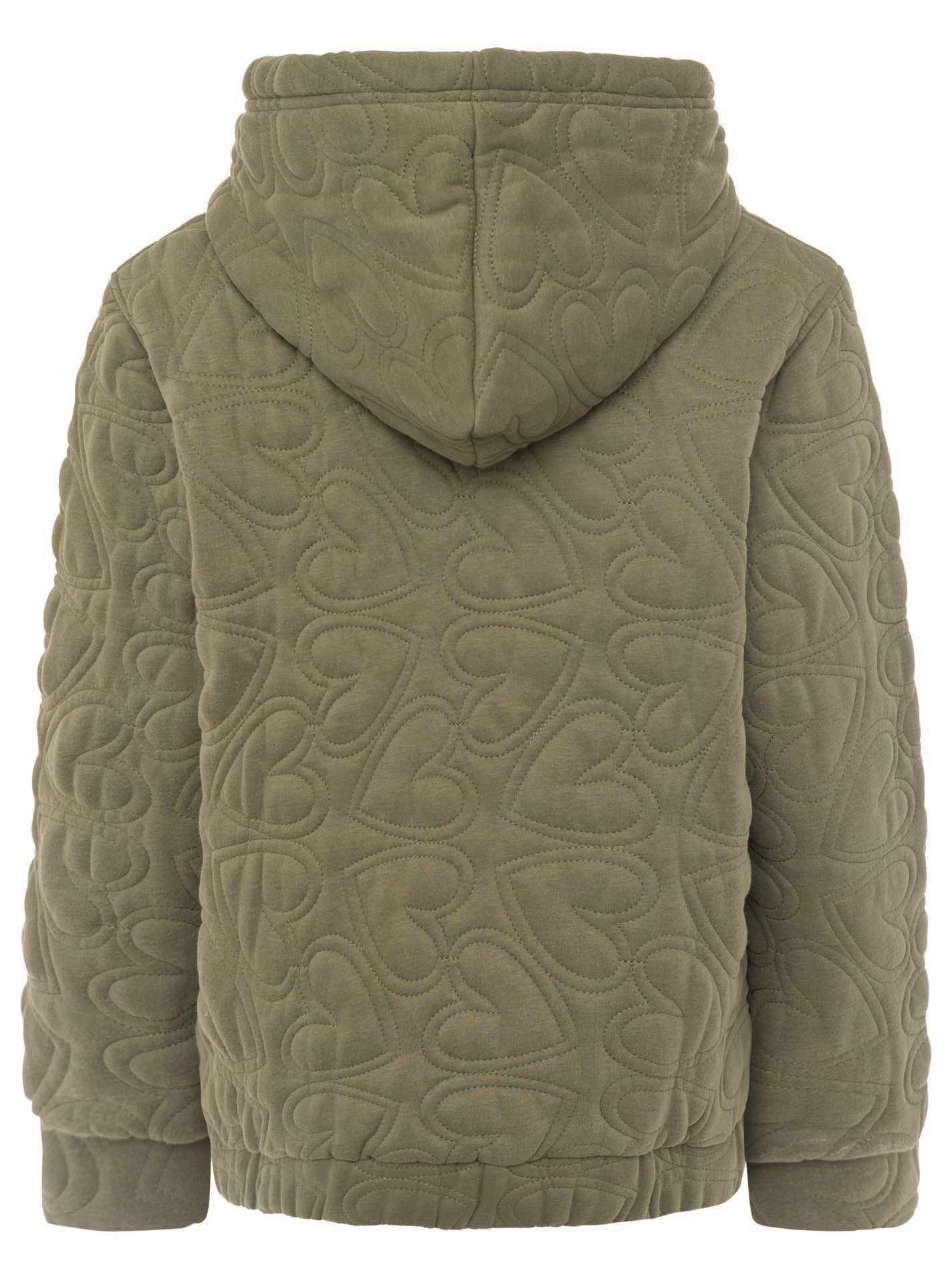 Zwillingsherz - Hoodiejacke "Endless Love" - Khaki