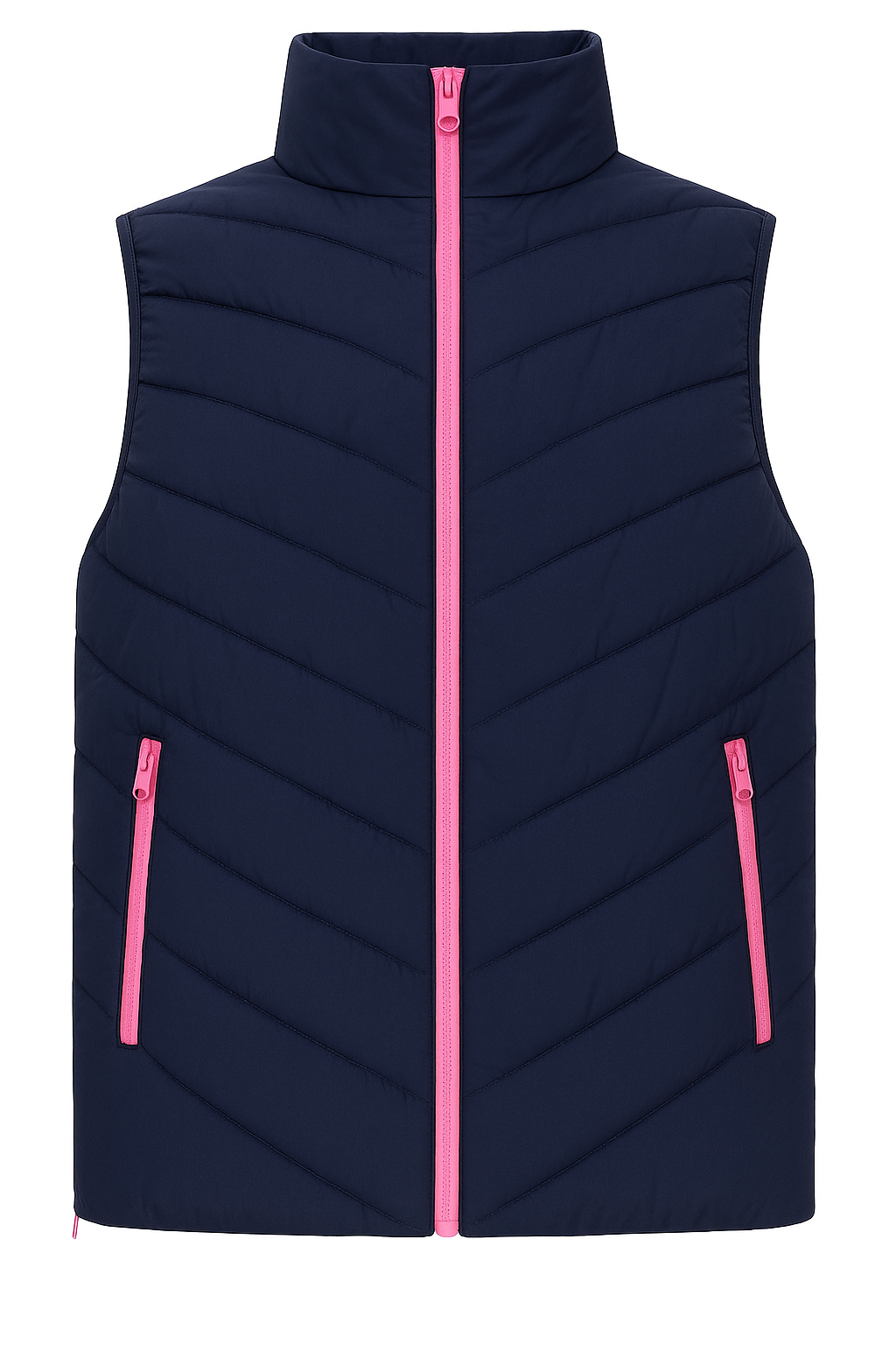 Steppweste Kurz (Neu) - Blau/Pink