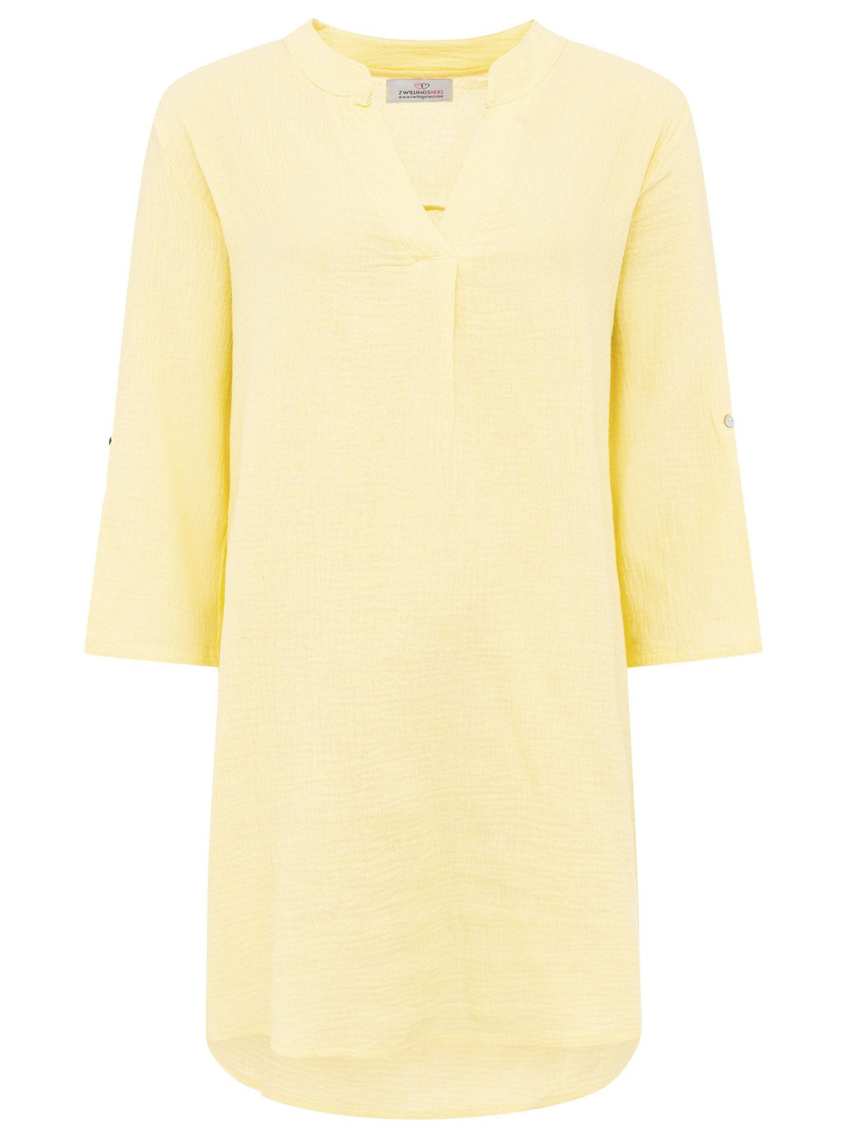 Zwillingsherz - Musselin Tunika/Kleid - Gelb