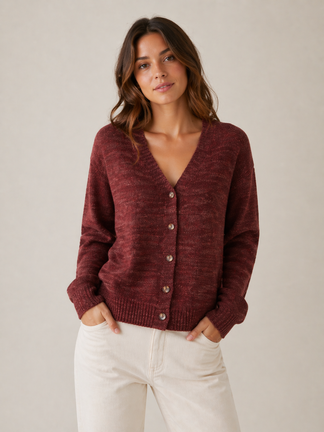 Zwillingsherz - "Cardigan Cozy" - Bordeaux