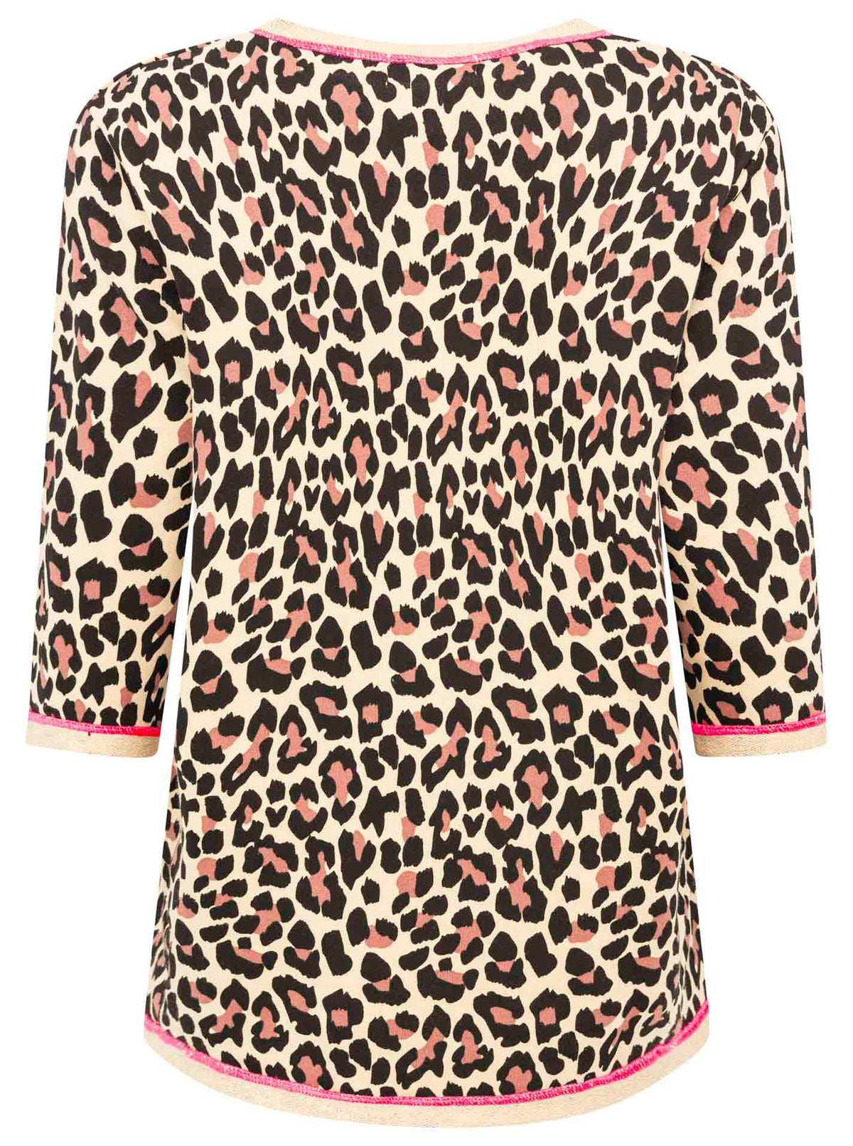 Zwillingsherz -  Sweatshirt "Leo Wild Neu" - Beige/Schwarz/Pink
