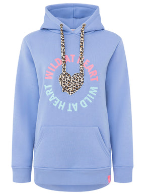 Zwillingsherz - Hoodie "Leo Wild Heart" - Blau