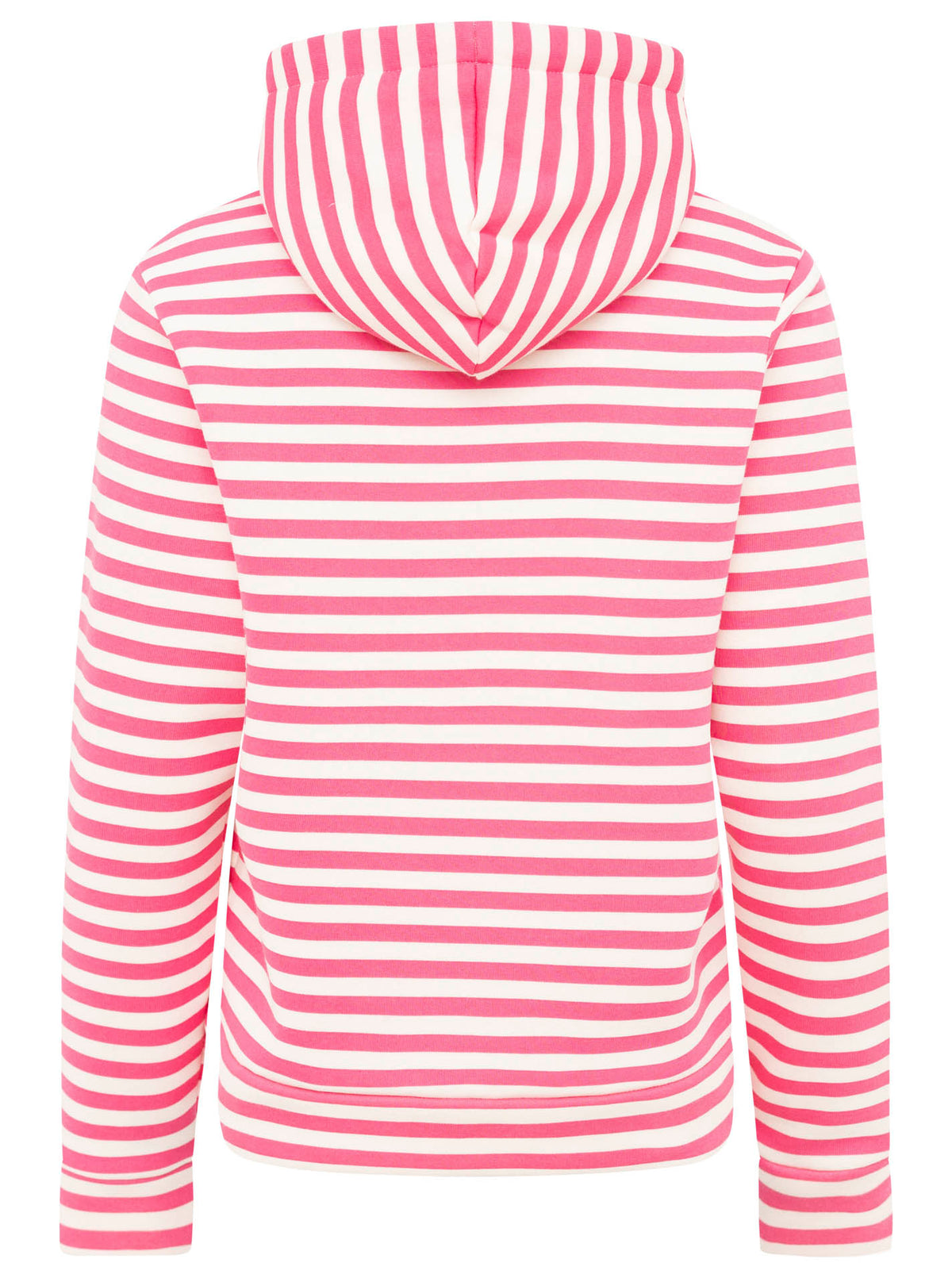 Zwillingsherz - Hoodie "Streifen Smile" - Pink/Creme