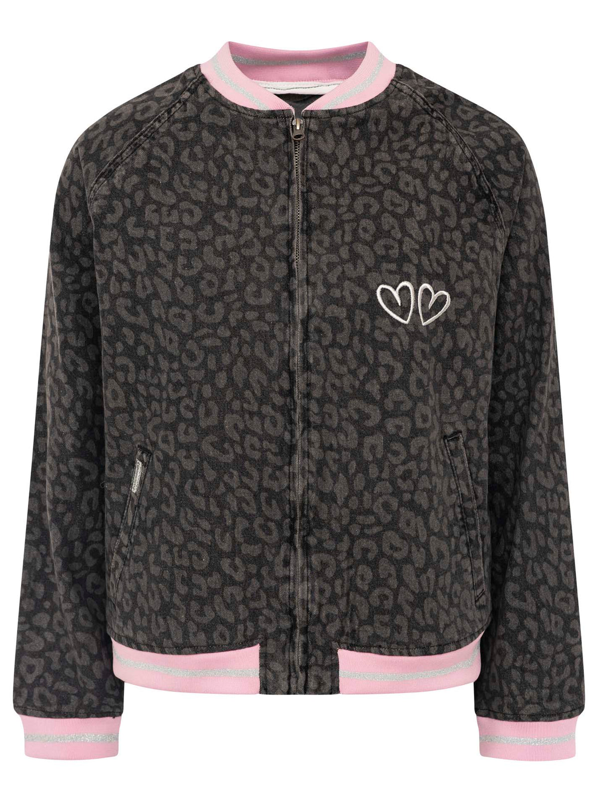 Zwillingsherz - Jeansbomberjacke "Leo" - Anthrazit