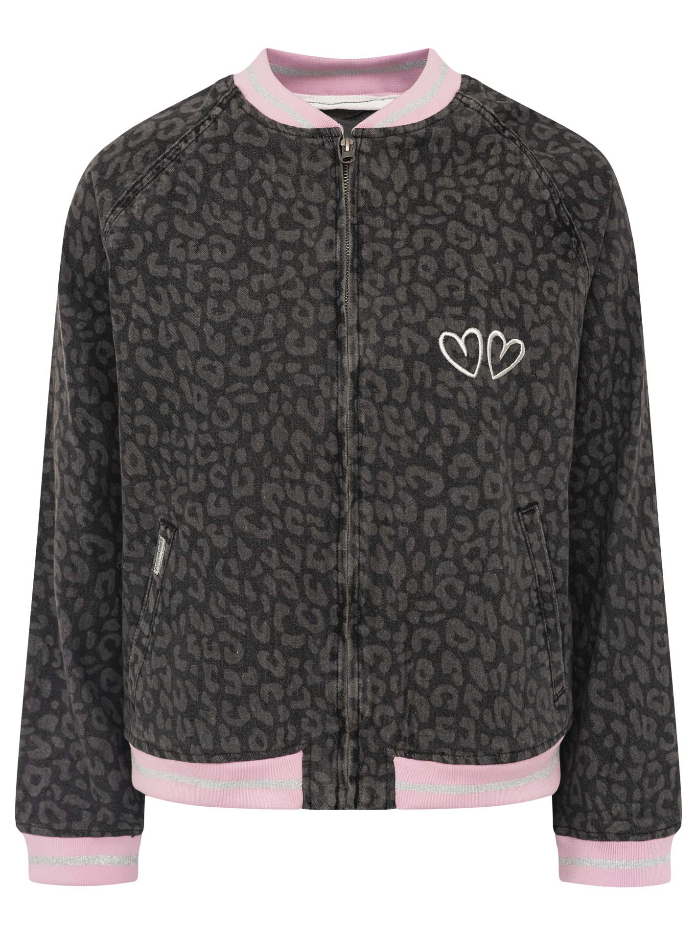 Zwillingsherz - Jeansbomberjacke "Leo" - Anthrazit