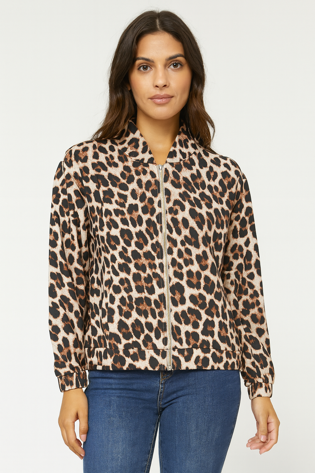 Bomberjacke Leo - Beige/Schwarz