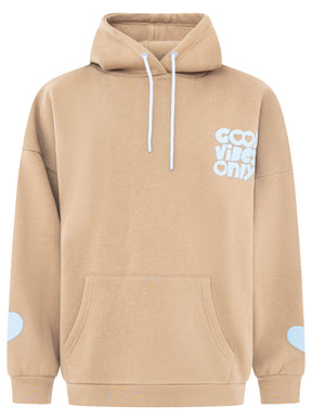Zwillingsherz - Hoodie "Good Vibes Only" - Beige