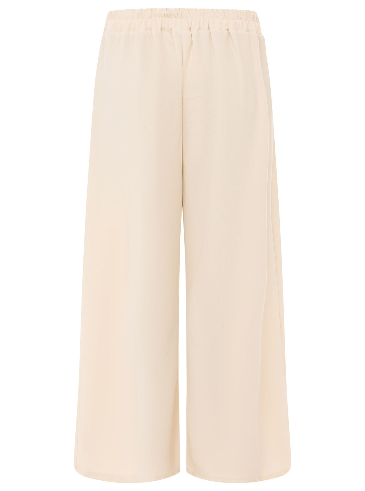 Zwillingsherz Oversize Stoffhose "Bundfalte" - Hellbeige