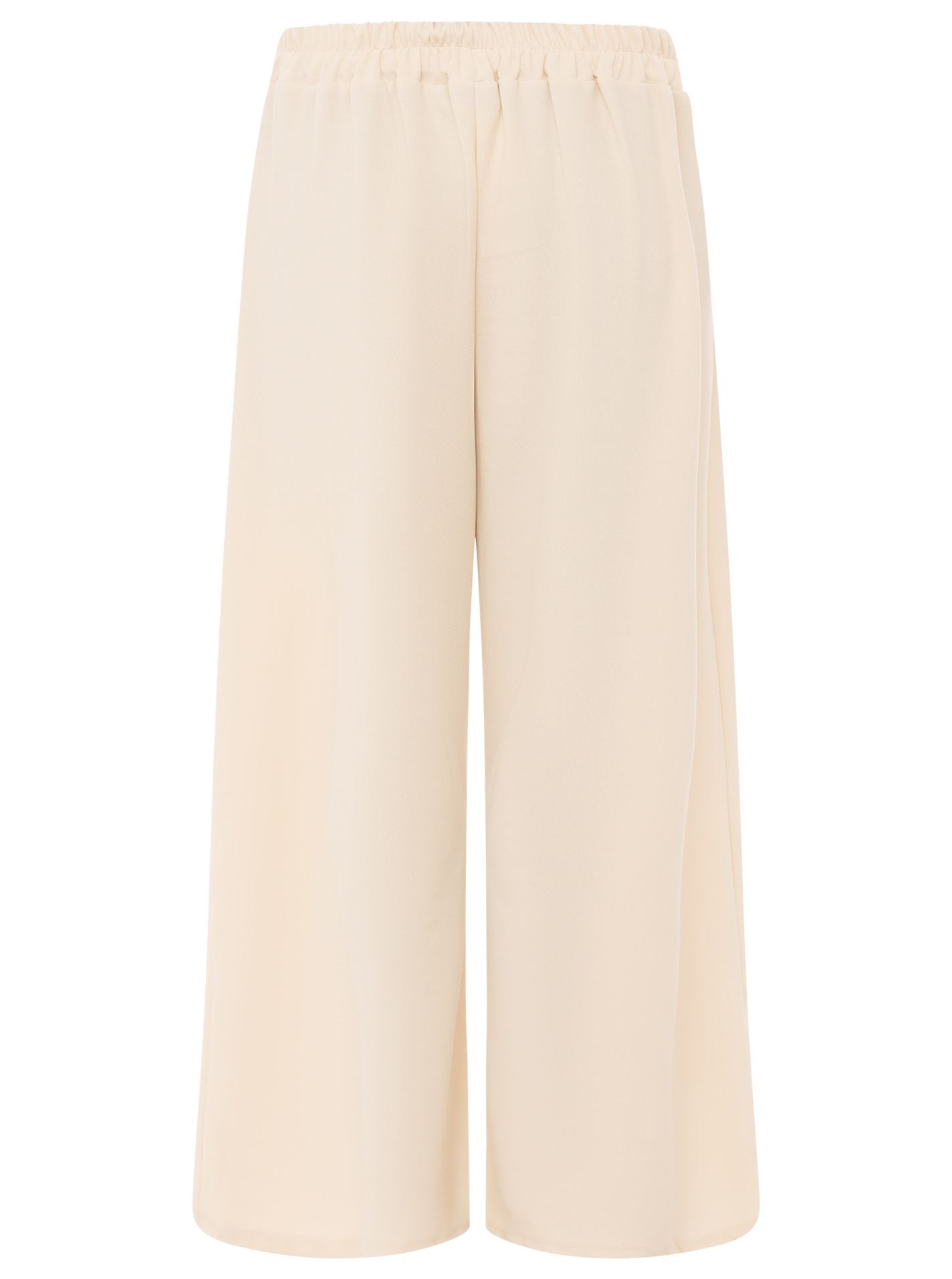 Zwillingsherz Oversize Stoffhose "Bundfalte" - Hellbeige