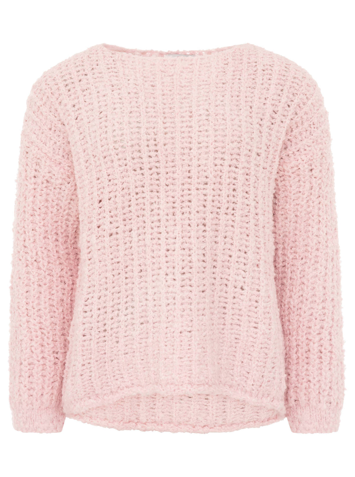 Zwillingsherz - Oversize Pullover mit Wolle - Rosa