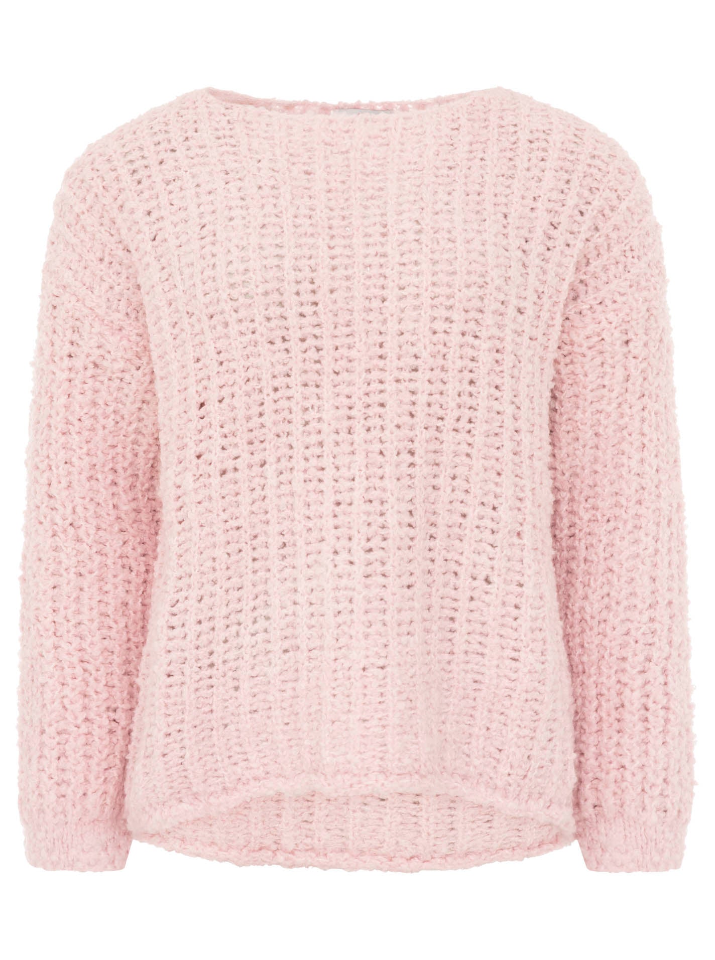 Zwillingsherz - Oversize Pullover mit Wolle - Rosa