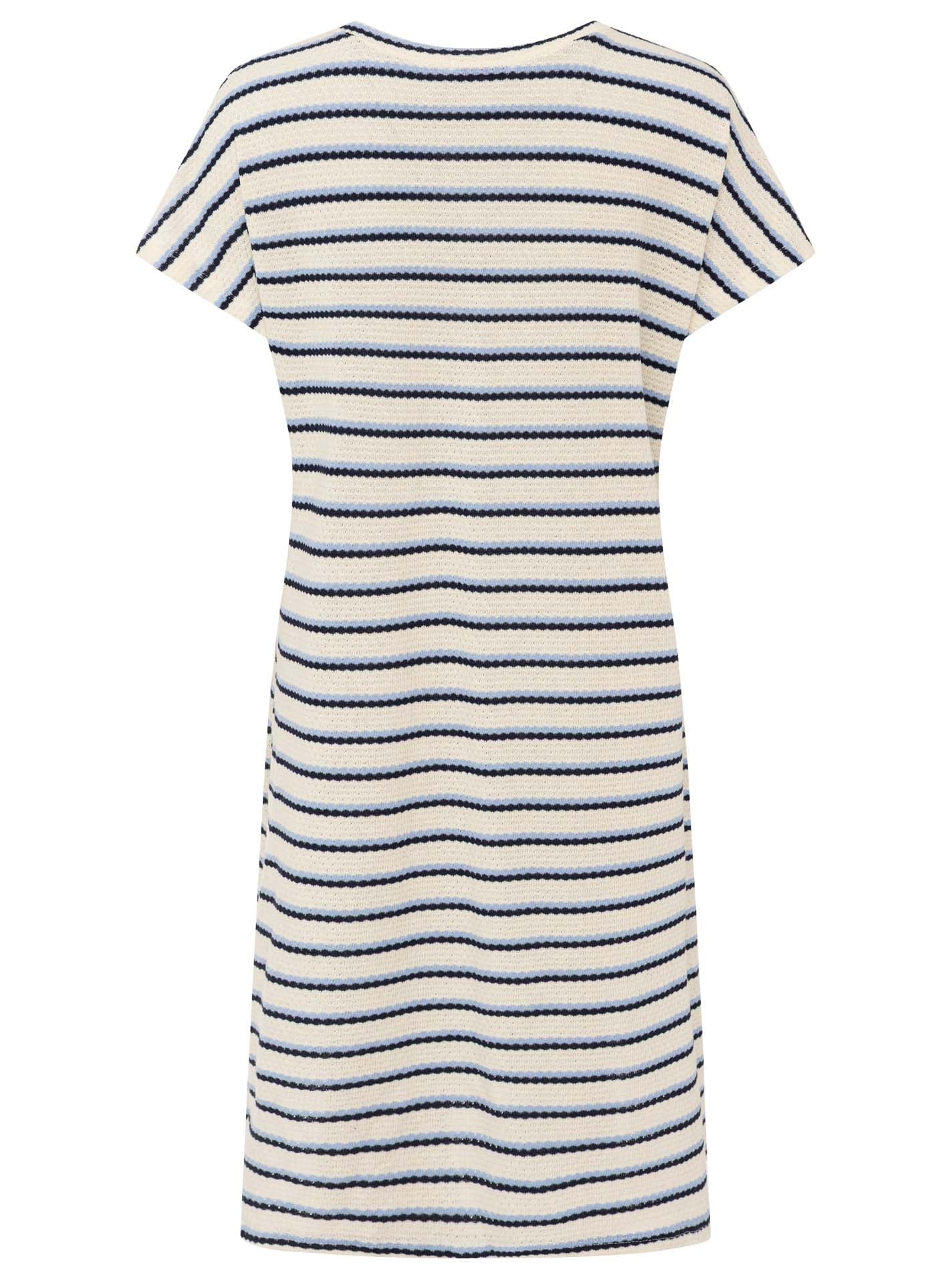 Zwillingsherz - Häkelkleid "Summer Lines" Blau