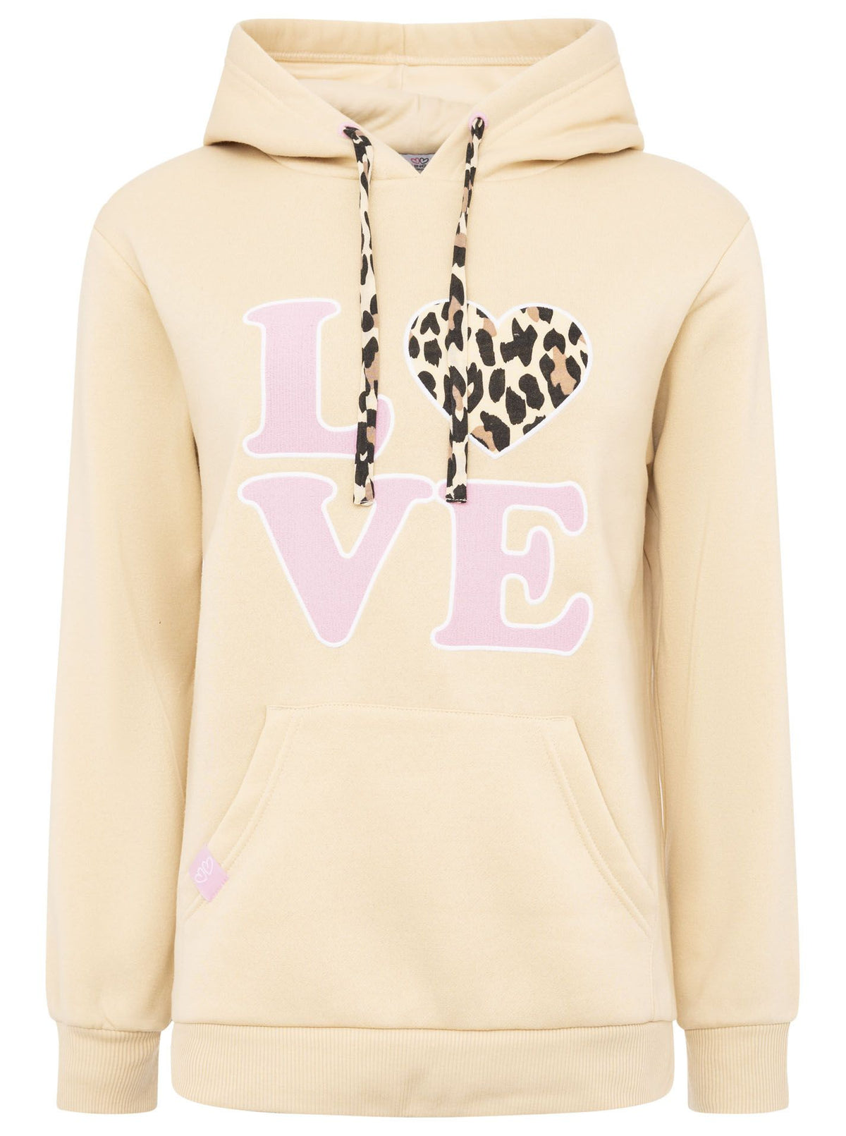 Zwillingsherz - Hoodie "Leo Love" - Beige