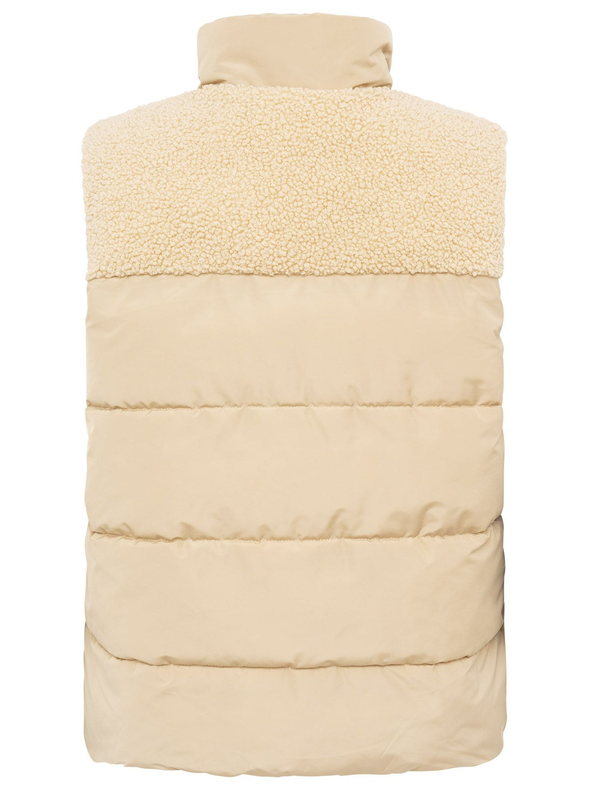 Zwillingsherz - Steppweste Teddy Plüsch - Beige