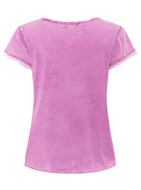 Zwillingsherz - Oversized T-Shirt "Positive Mind" - Beere