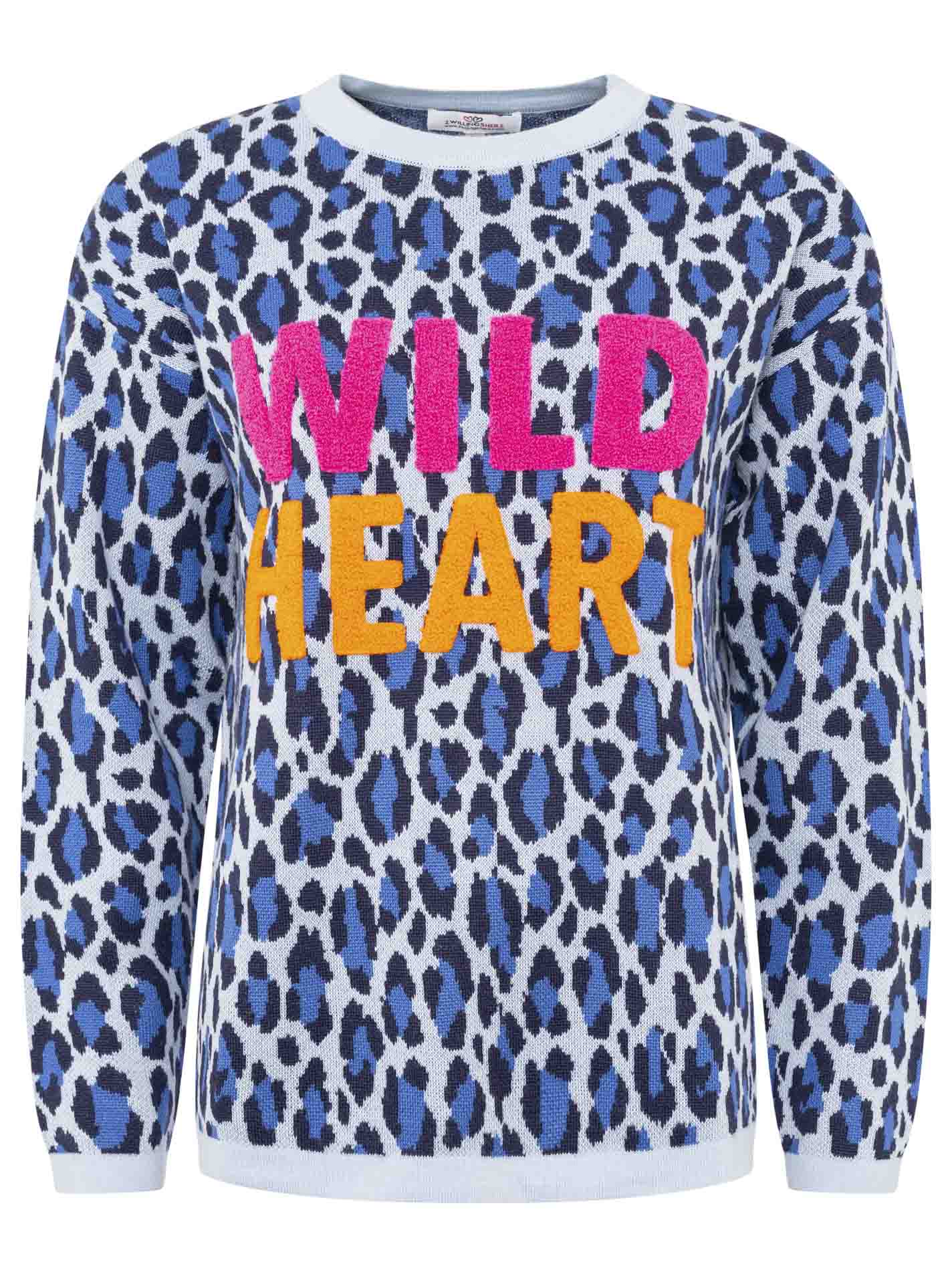 Zwillingsherz - Sweatshirt "Wild Heart" - Blau