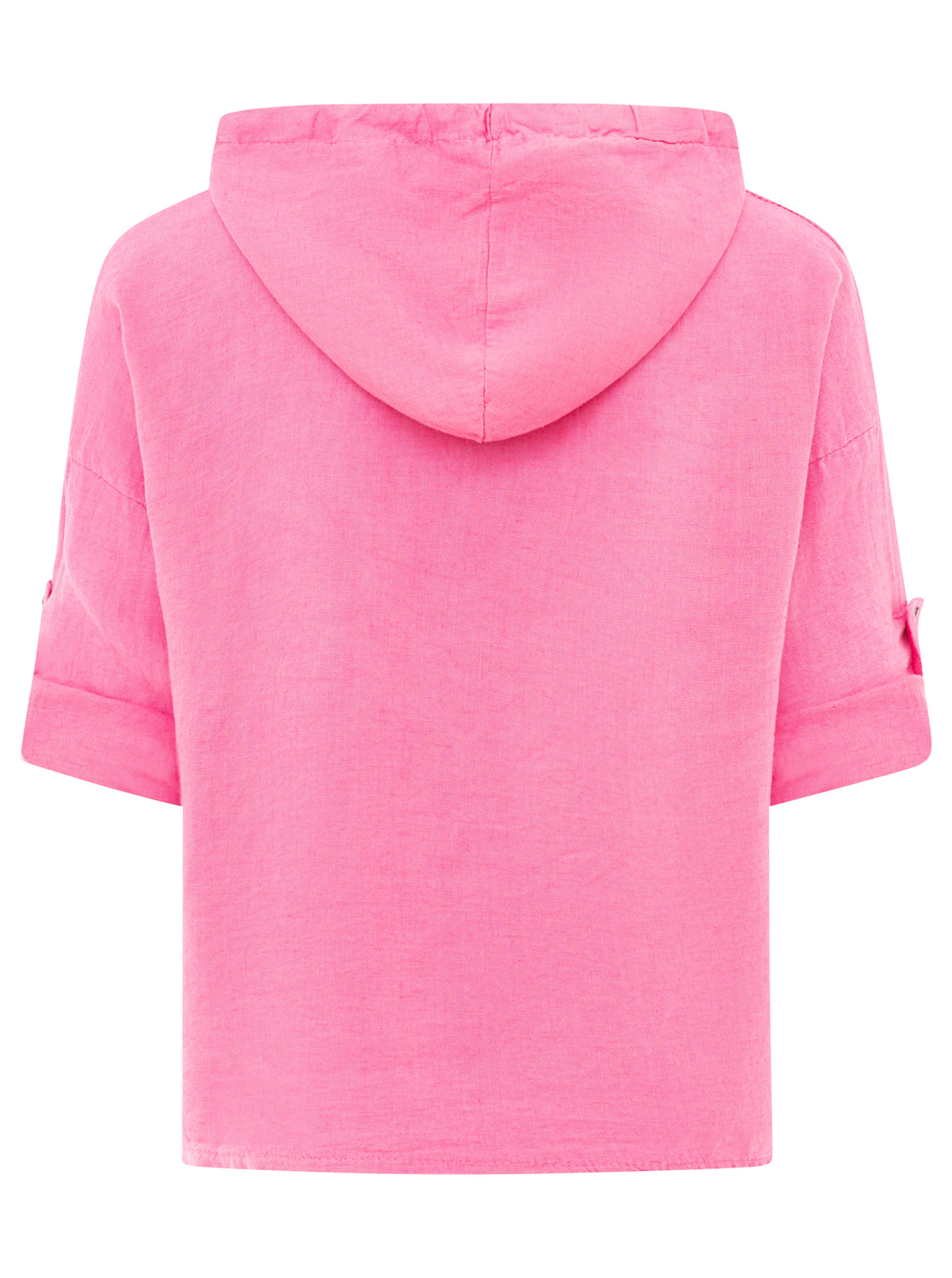 Zwillingsherz - Leinen Kapuzenbluse "Sommer" - Pink