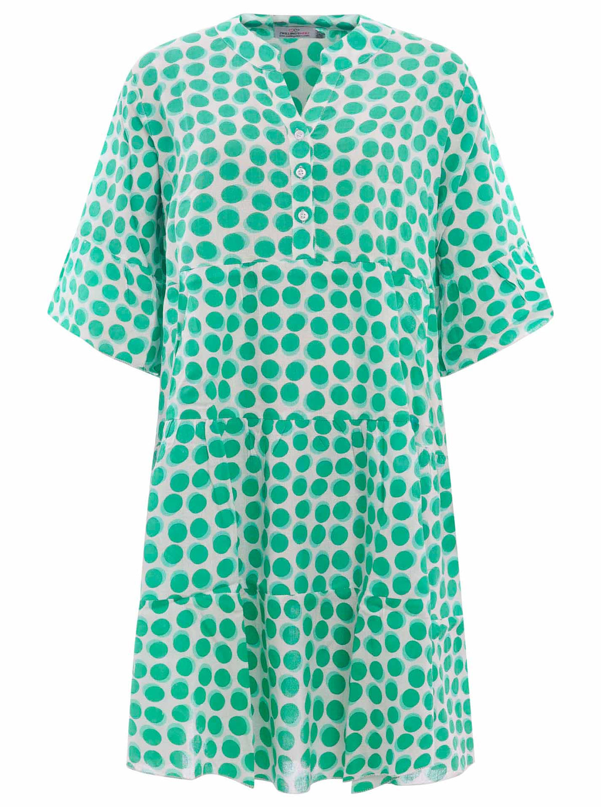 Zwillingsherz - Kleid/Tunika Charlotte Pünktchen - Grün