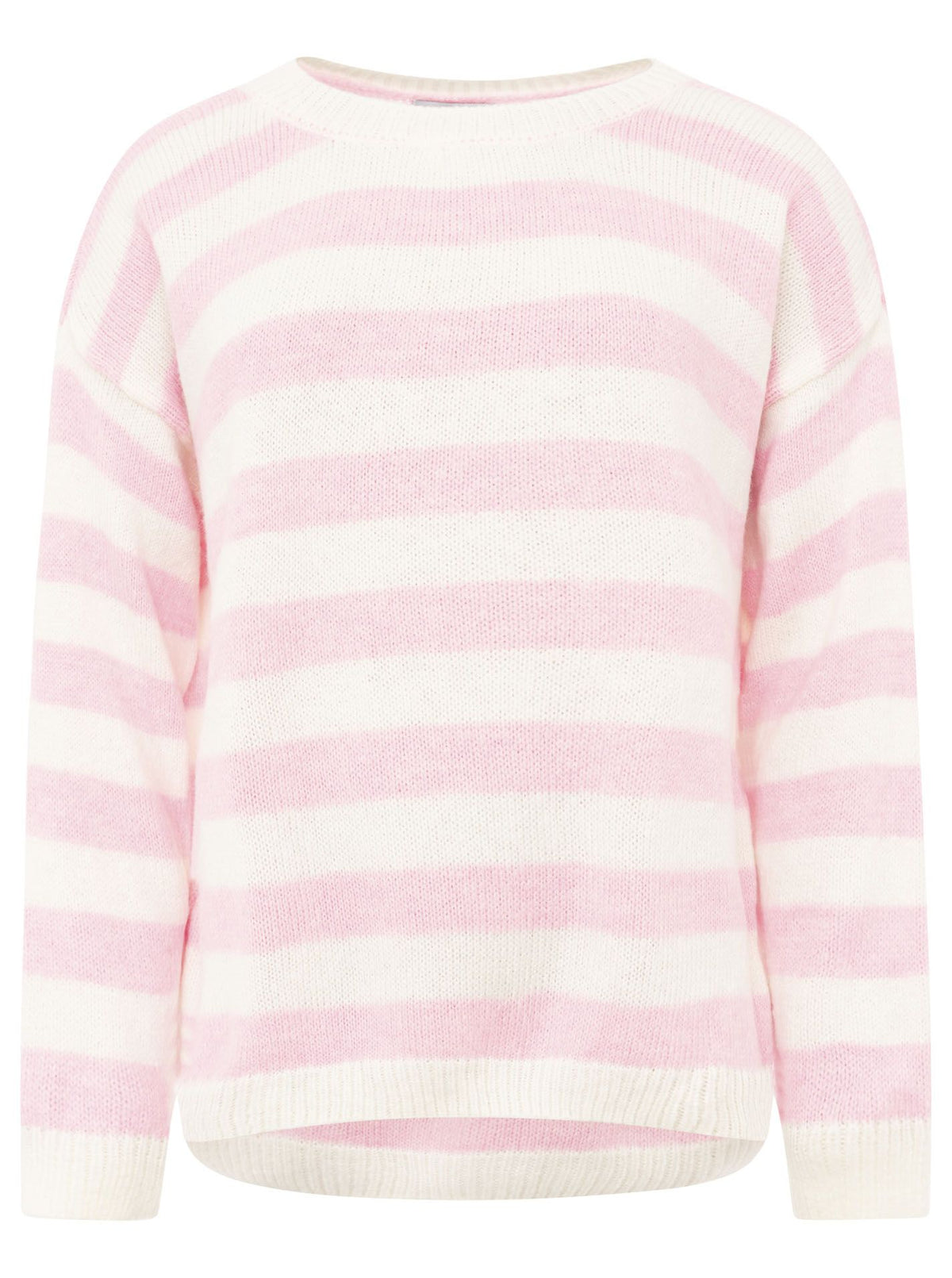 Zwillingsherz - Pullover Streifen Traum - Rosa/Weiß