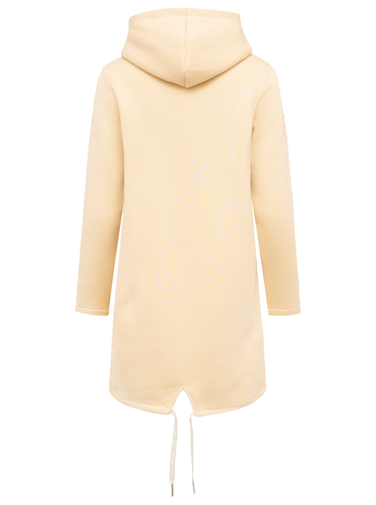Zwillingsherz - Kapuzen-Sweatjacke Hoodiemantel "Smile Everyday" - Beige/Pink (NEU)