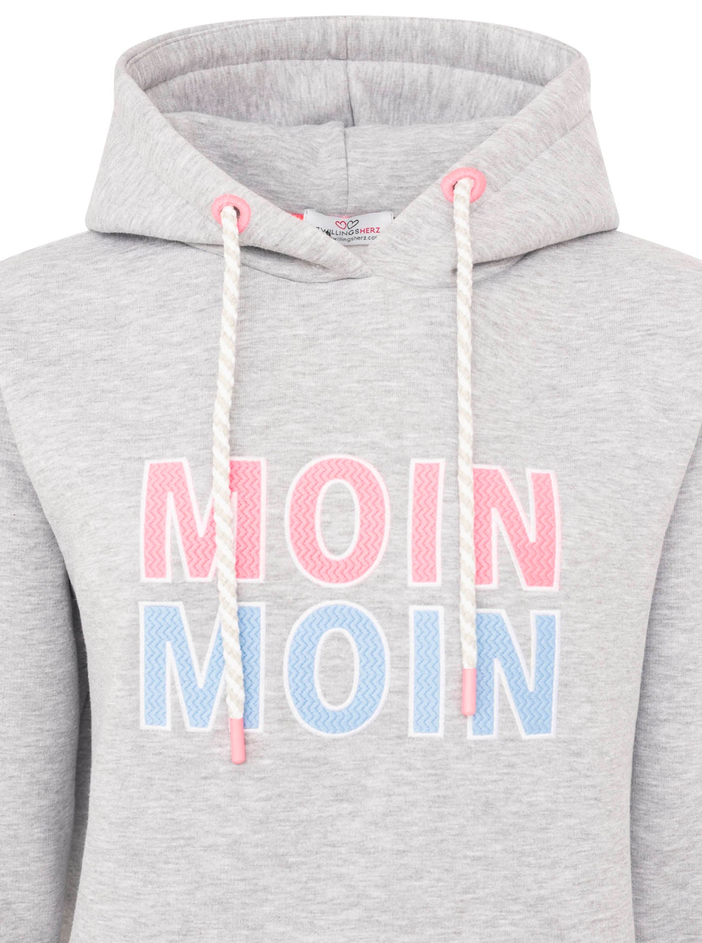 Zwillingsherz - Hoodie "Moin Moin" - Grau