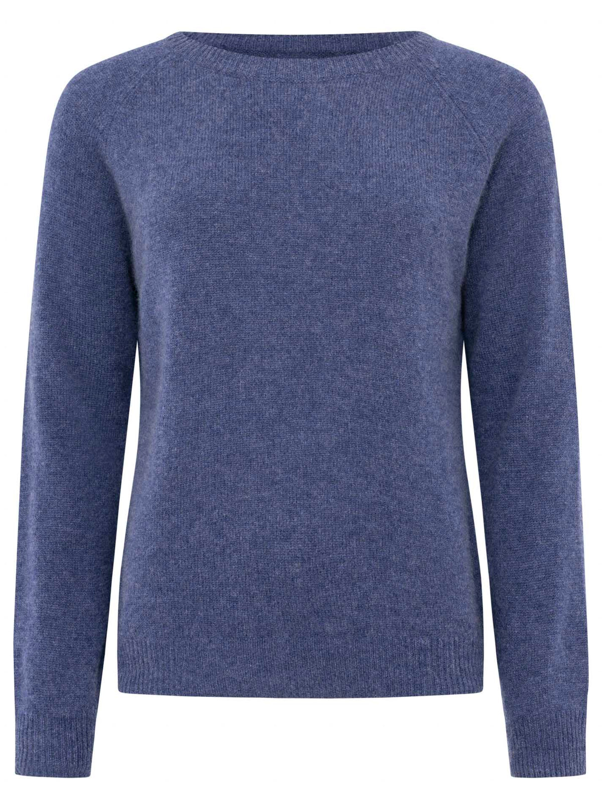 Zwillingsherz 100% Kaschmir Pullover - Jeansblau