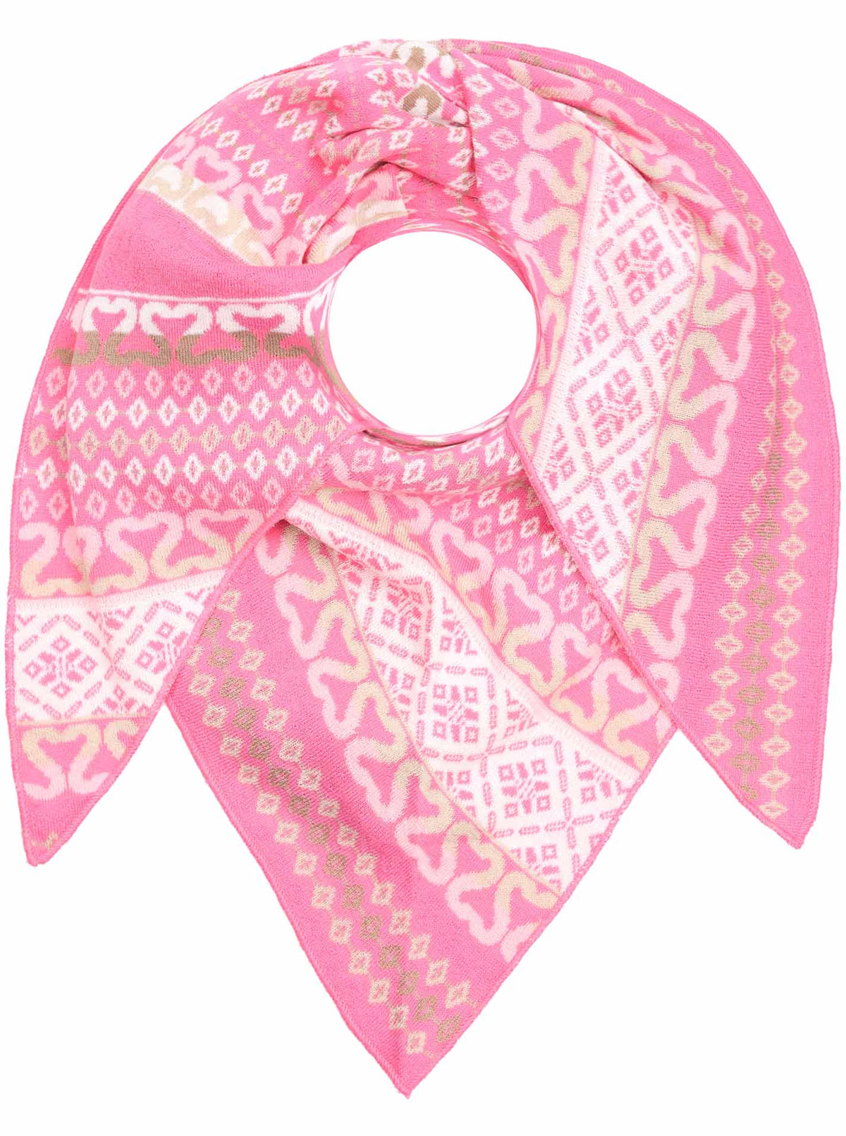Zwillingsherz - Dreieckstuch/Schal "Rio" Baumwolle - Pink