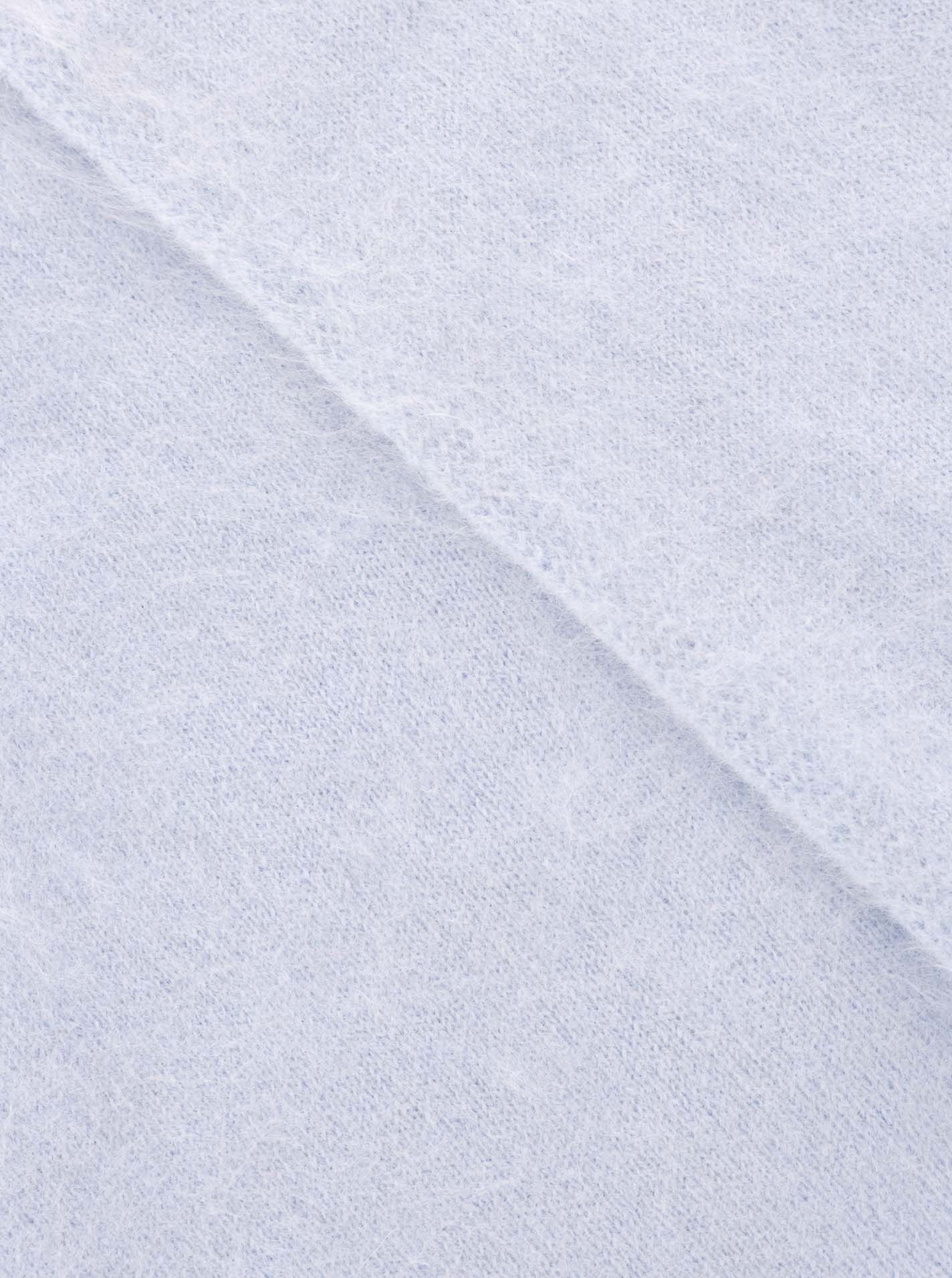 Zwillingsherz - 100% Kaschmir XXL Dreieckstuch "Brushed" - Hellblau