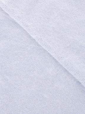 Zwillingsherz - 100% Kaschmir XXL Dreieckstuch "Brushed" - Hellblau