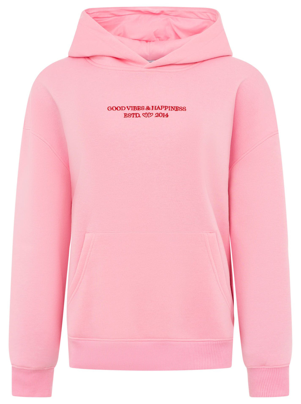Zwillingsherz - Hoodie "Good Vibes - Happiness" - Pink