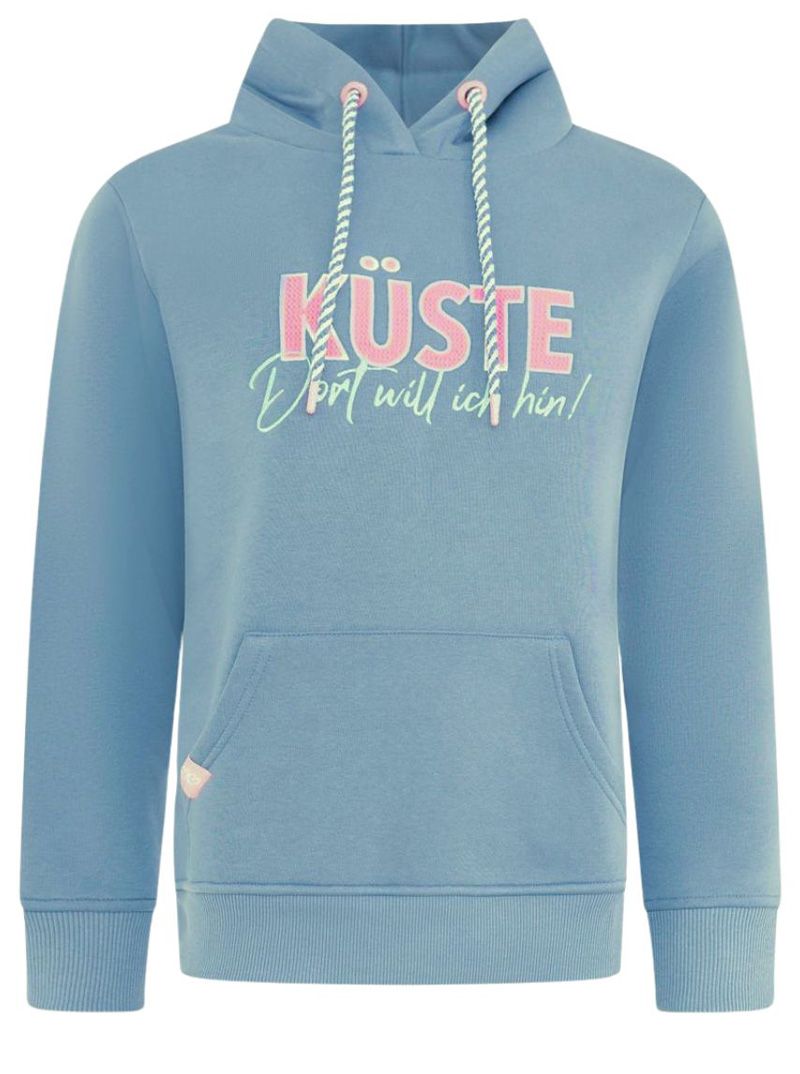 Zwillingsherz - Hoodie "Küste" - Blau