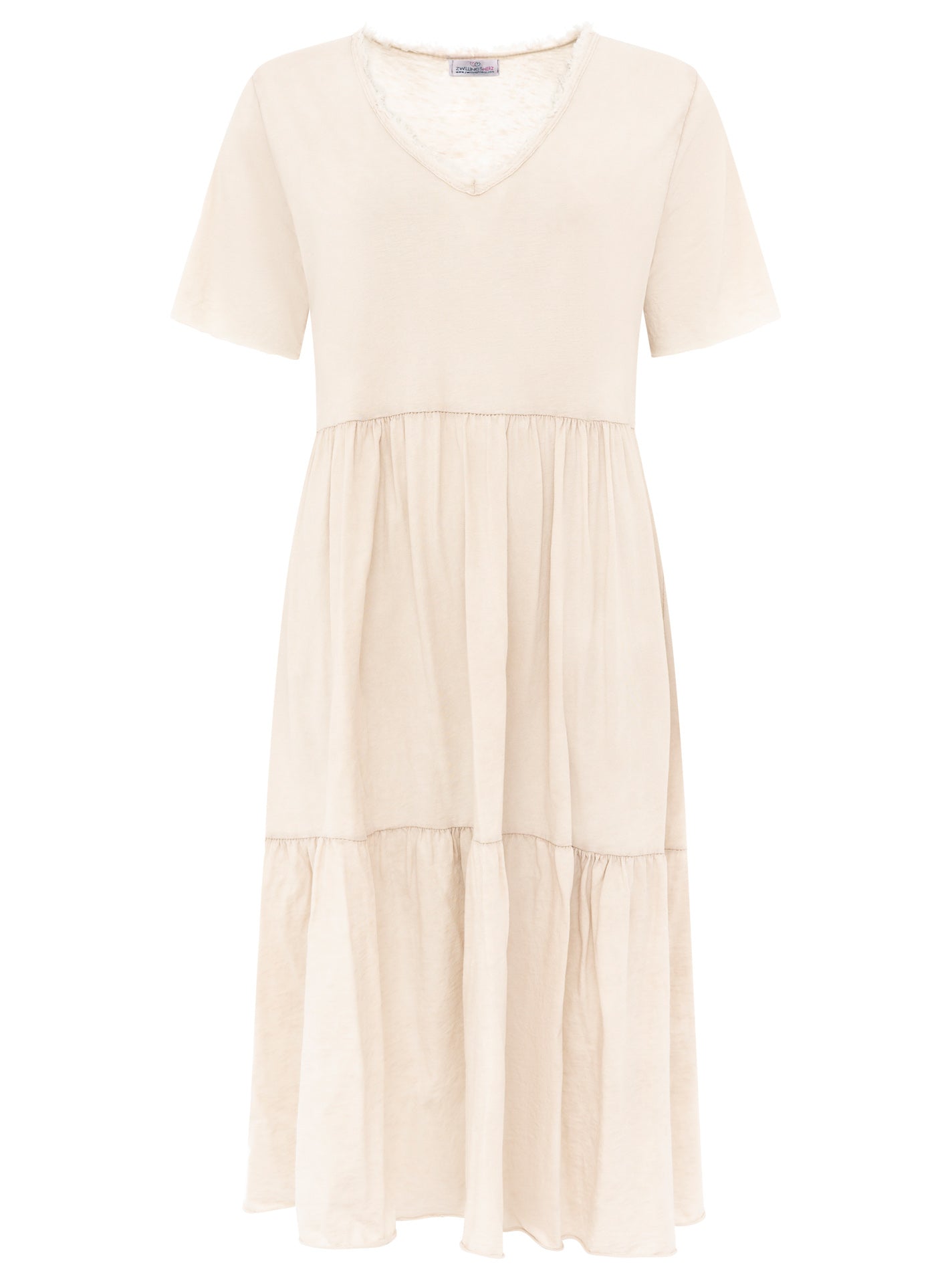 Zwillingsherz - Maxikleid Washed Out - Beige (Supersale - keine Retoure)