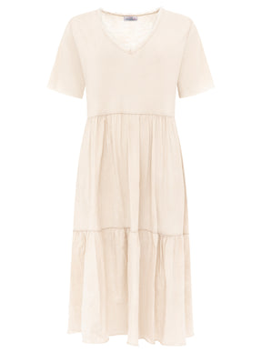 Zwillingsherz - Maxikleid Washed Out - Beige (Supersale - keine Retoure)