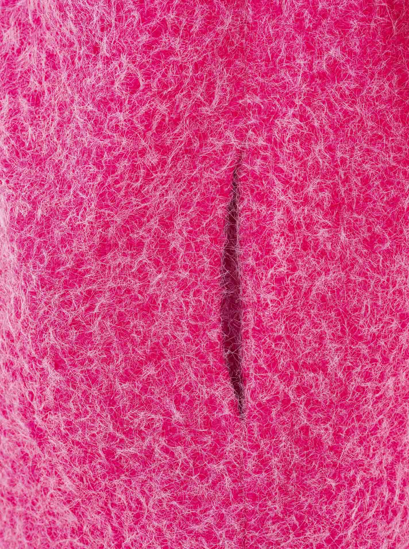 Zwillingsherz Flauschiger Mantel - Pink