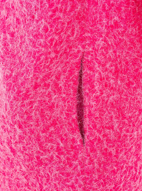 Zwillingsherz Flauschiger Mantel - Pink