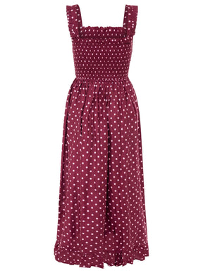 Zwillingsherz - Kleid "Classic Dots" - Bordeaux