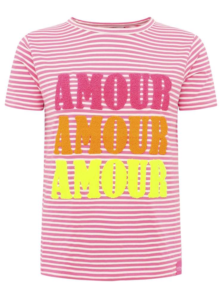 Zwillingsherz - T-Shirt „Amour“ - Pink