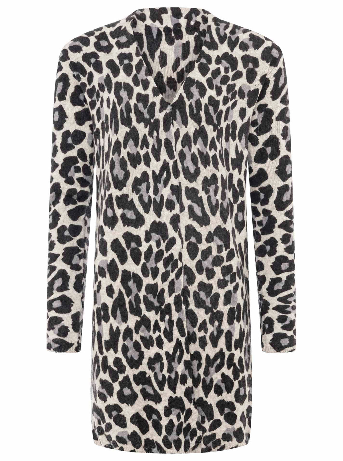 Zwillingsherz Hochwertiger Baumwoll Leo Cardigan - Grau