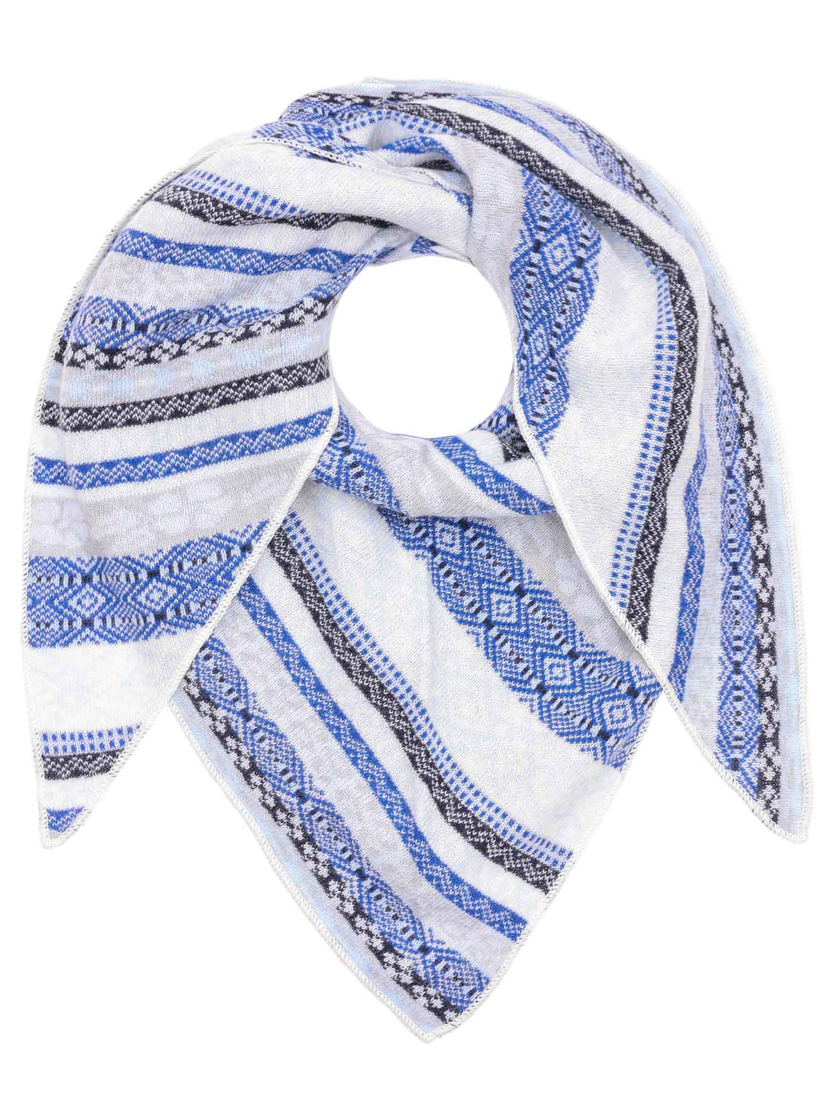 Zwillingsherz - Kaschmir Dreieckstuch - Oslo - Hellblau