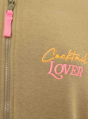 Zwillingsherz - Bombermantel "Cocktail Lover"- Olive