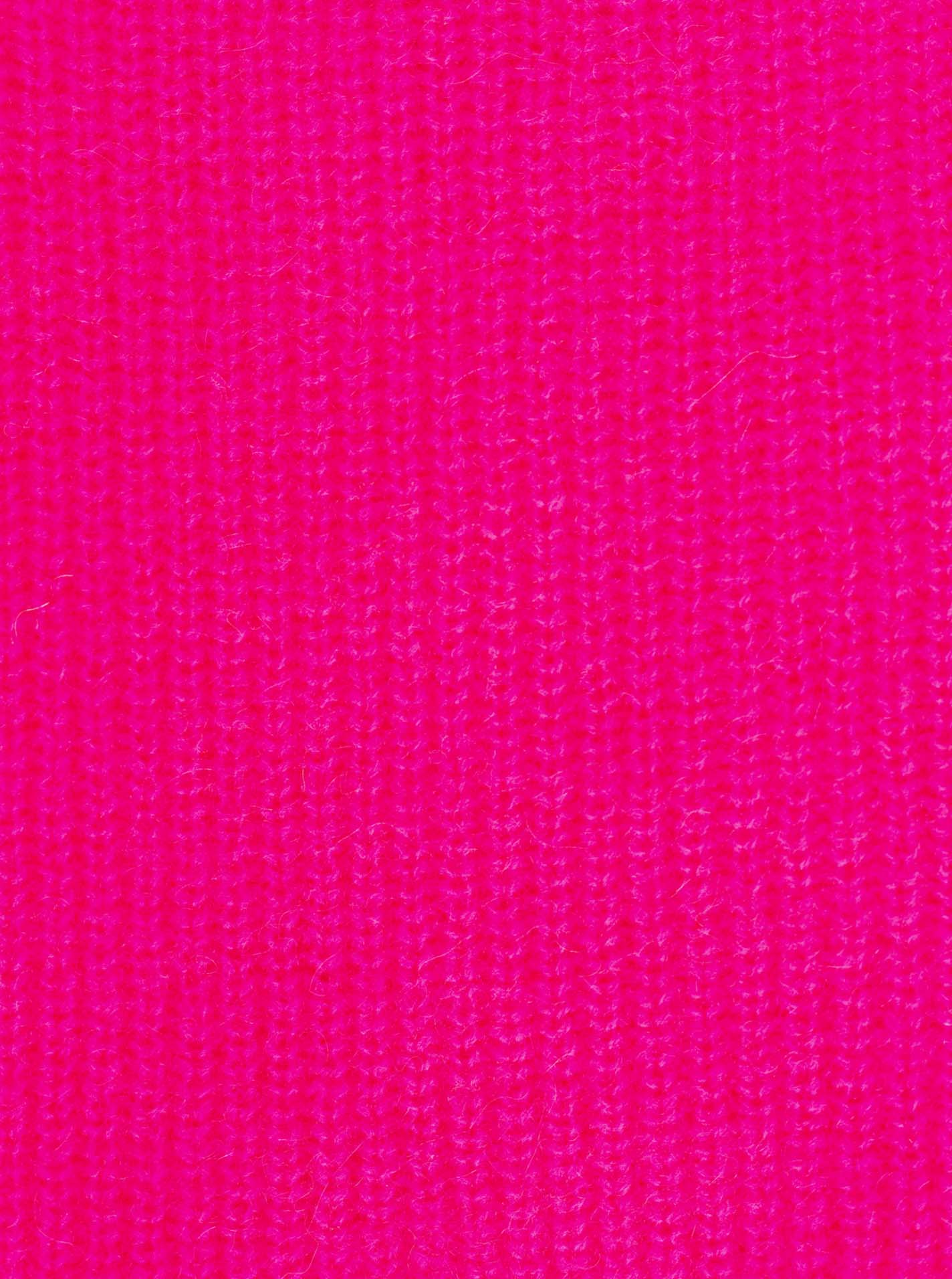 Zwillingsherz 100% Kaschmir Gerippter Schal "Cozy" - Neonpink