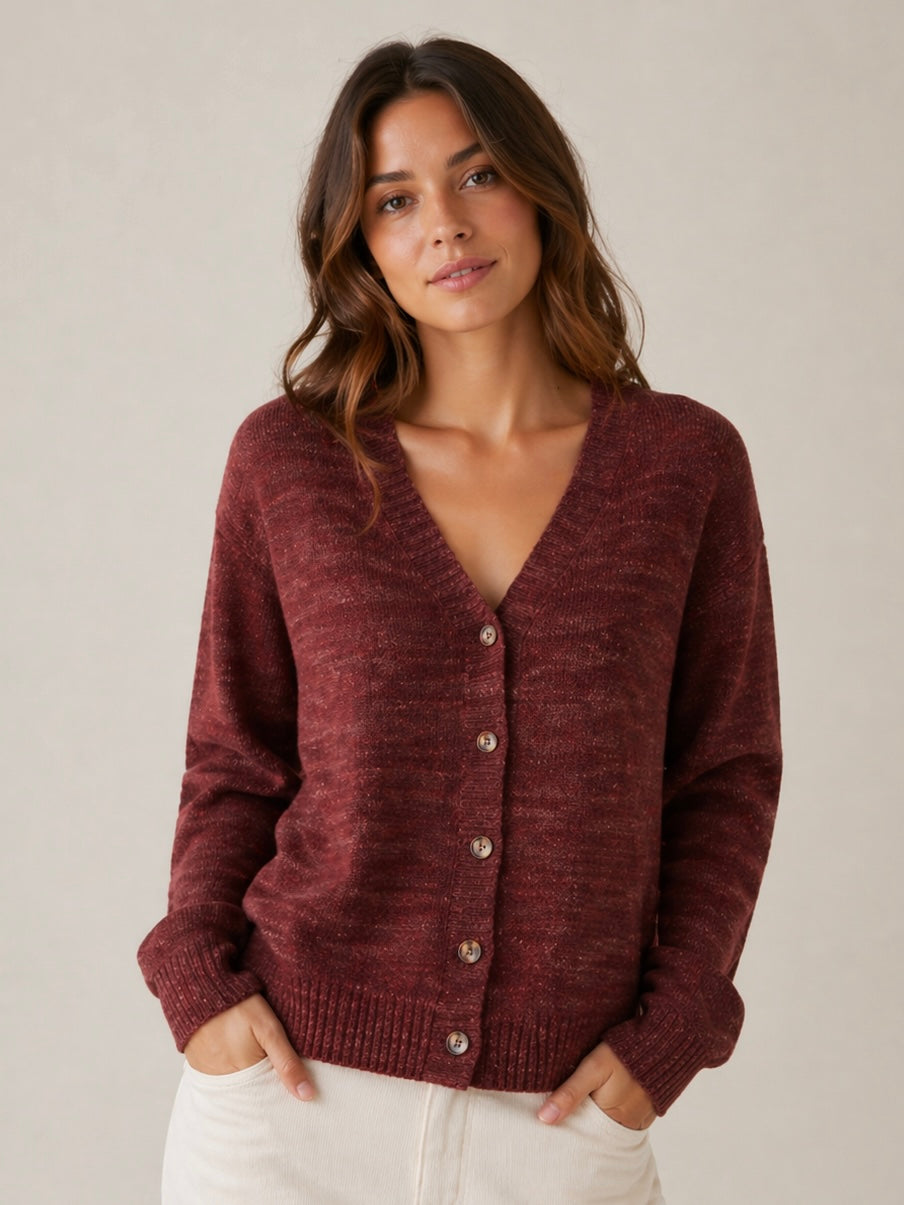 Zwillingsherz - "Cardigan Cozy" - Bordeaux