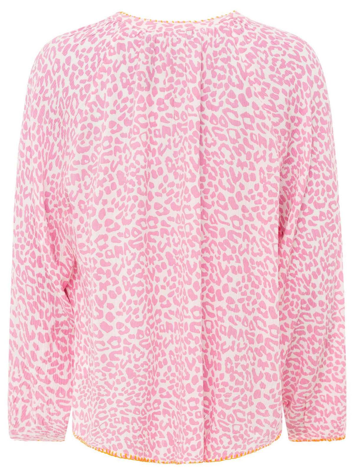 Zwillingsherz - Bluse V-Ausschnitt „Wilder Leo“ - Rosa