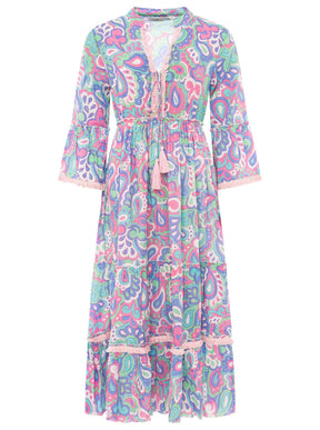 Zwillingsherz - Maxikleid "Paisley" - Blau